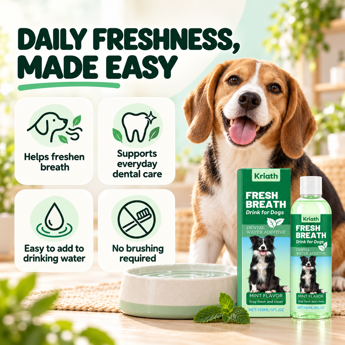 Fresh Breath Drink for Dogs