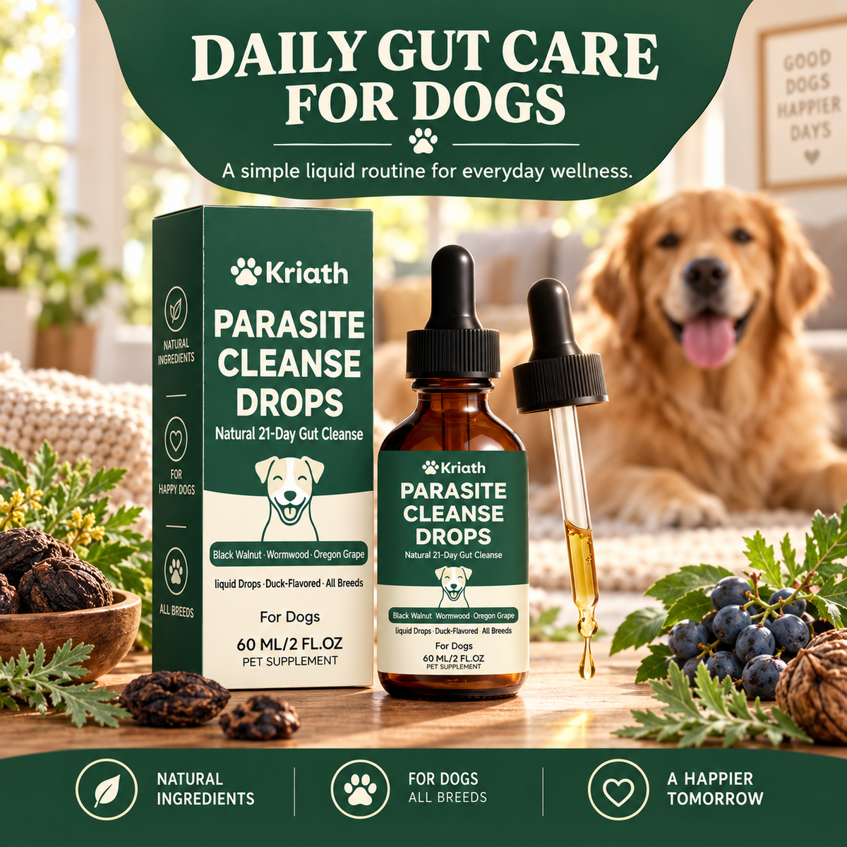 Parasite Cleanse Drops for Dogs