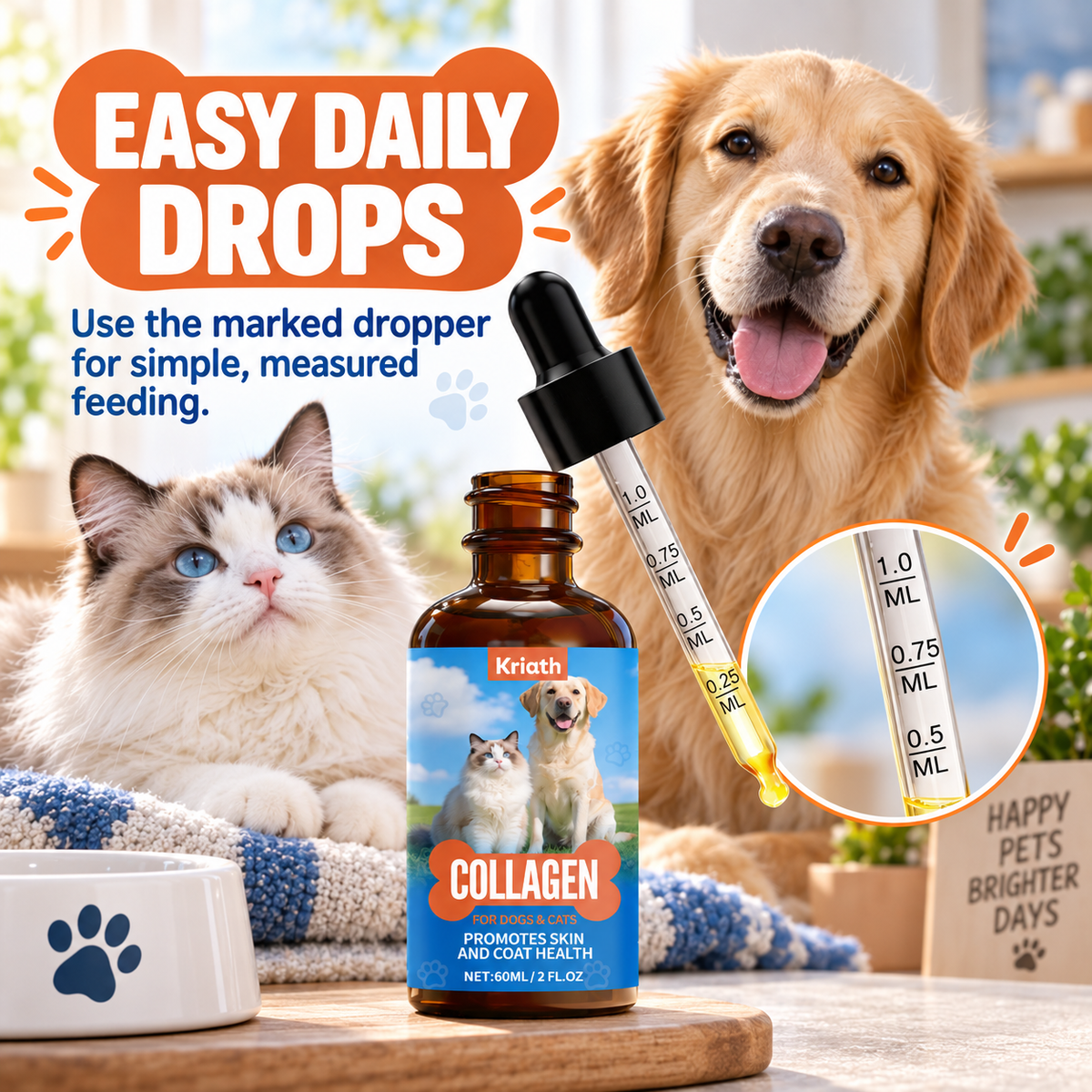 Kriath Collagen Liquid for Dogs & Cats