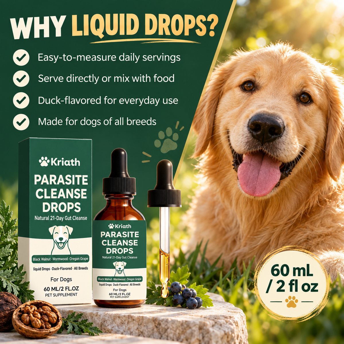Parasite Cleanse Drops for Dogs