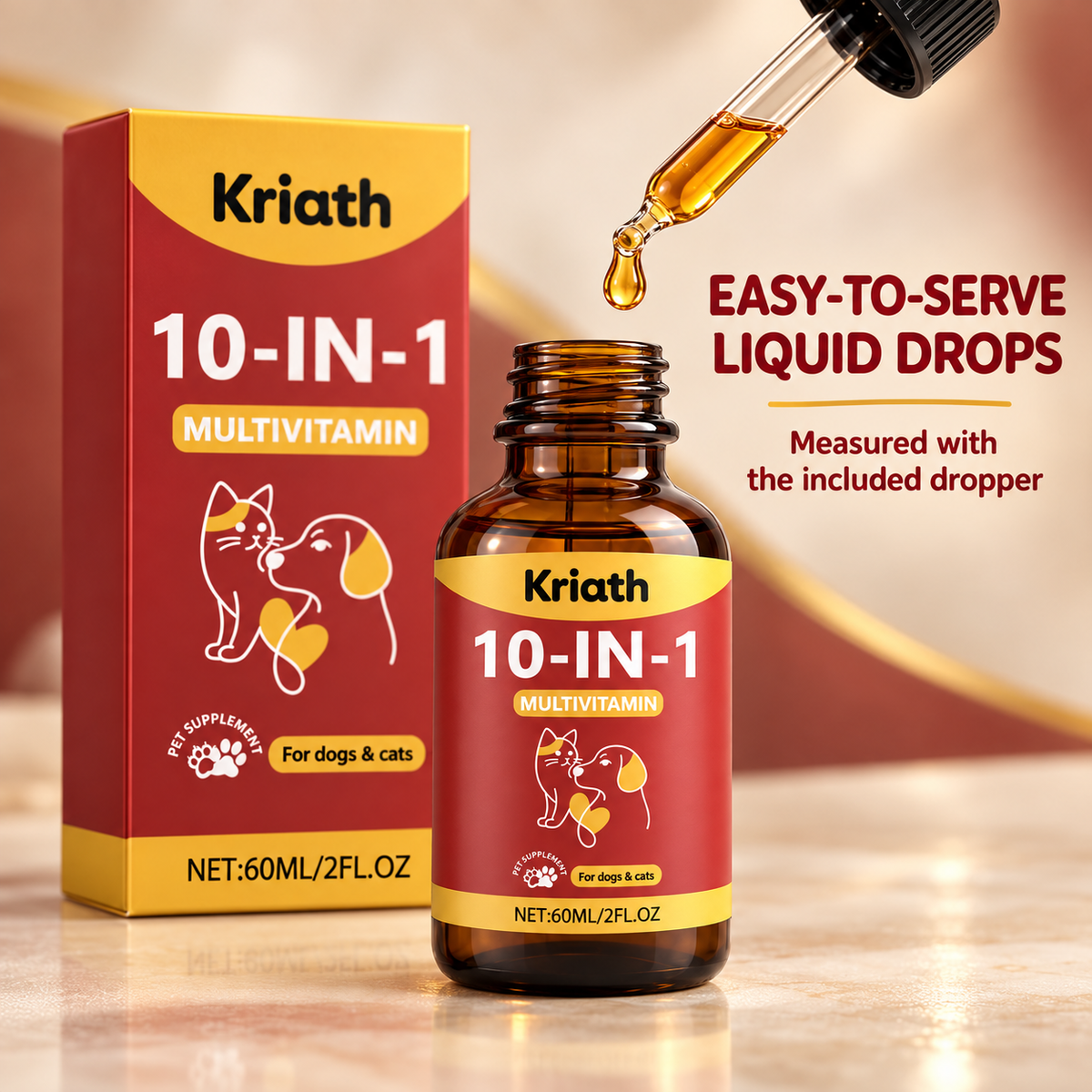 10-in-1 Multivitamin Liquid for Dogs & Cats