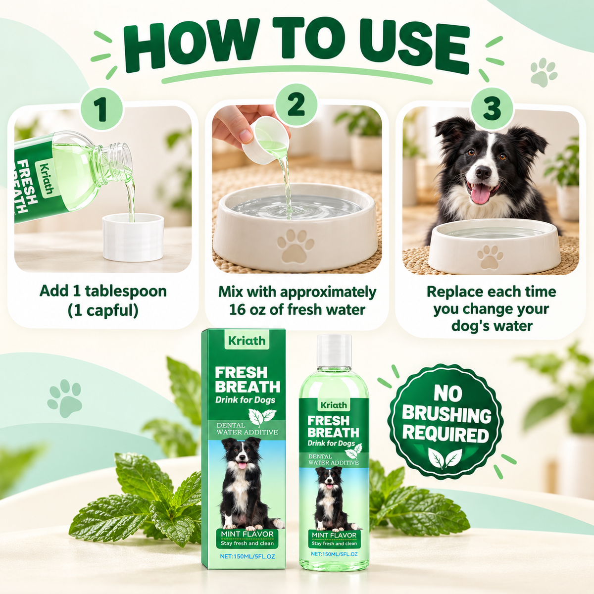 Fresh Breath Drink for Dogs