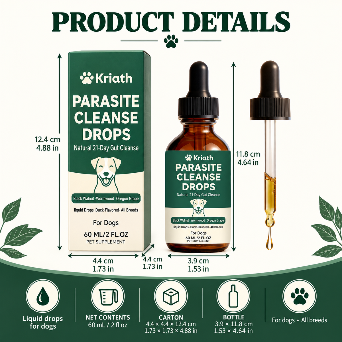 Parasite Cleanse Drops for Dogs