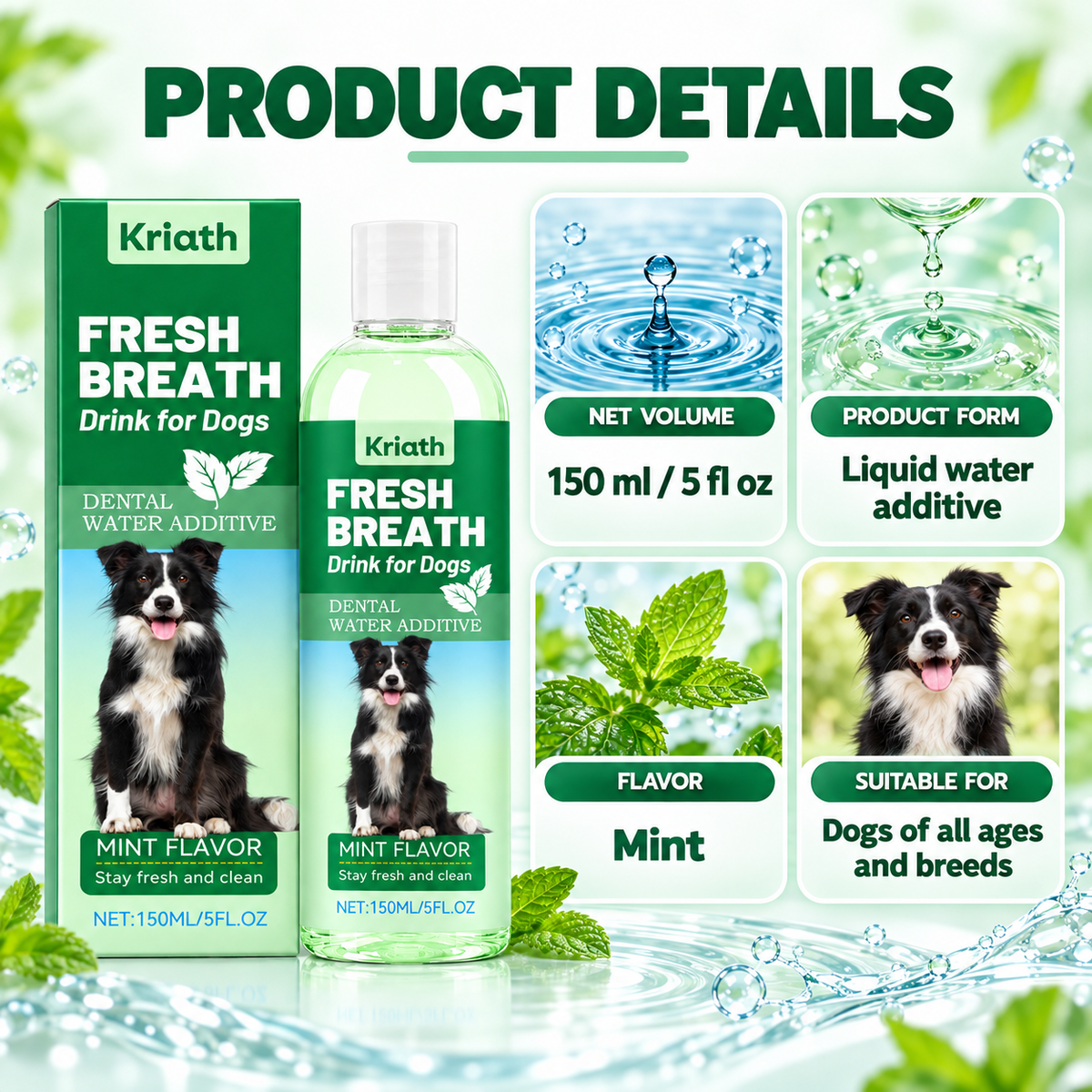 Fresh Breath Drink for Dogs