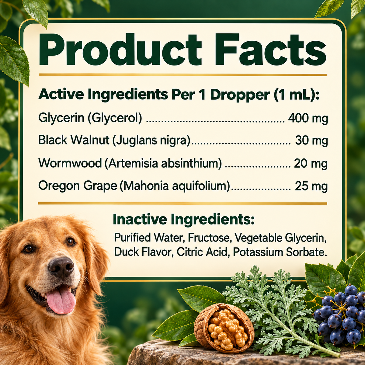 Parasite Cleanse Drops for Dogs