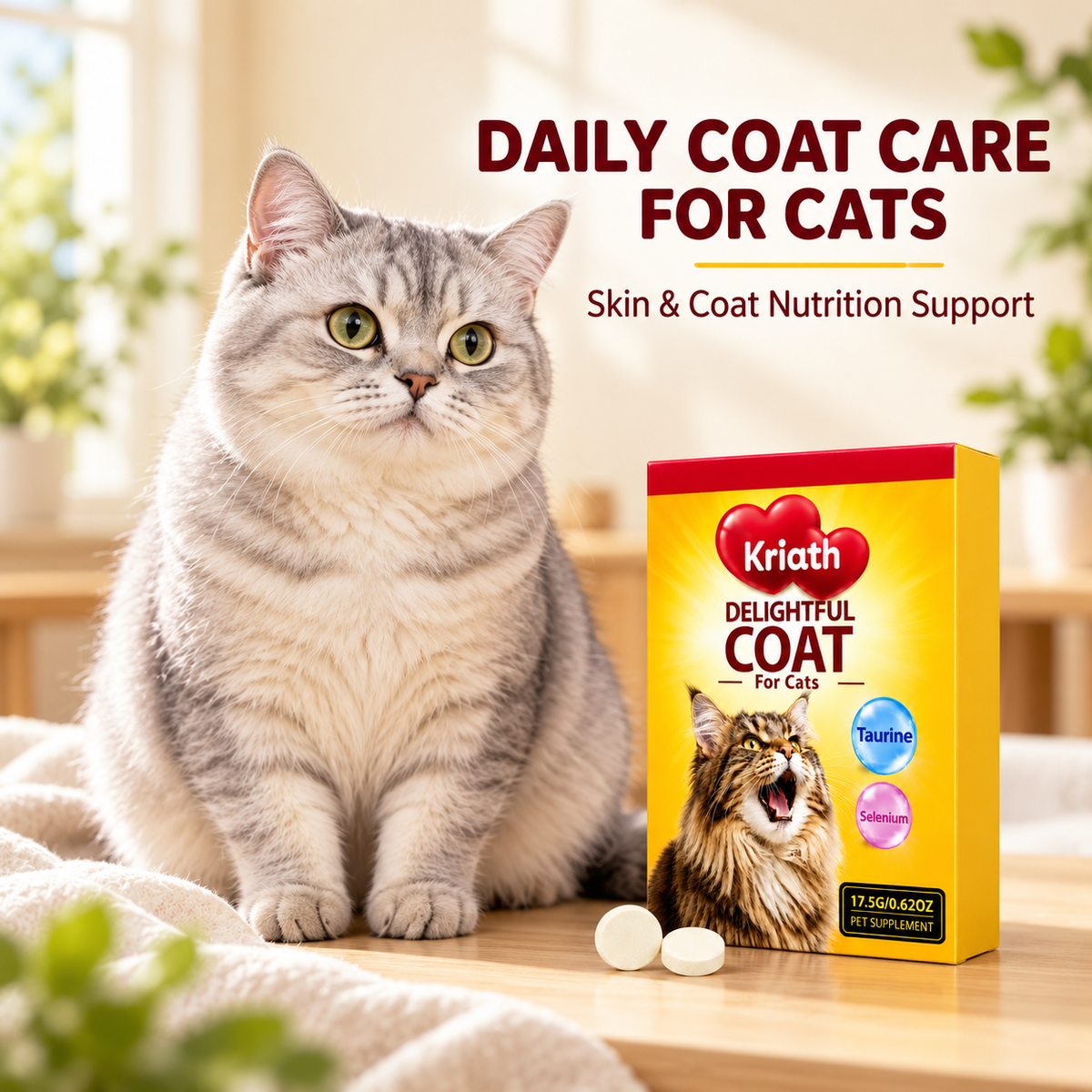 Delightful Coat Skin & Coat Tablets for Cats