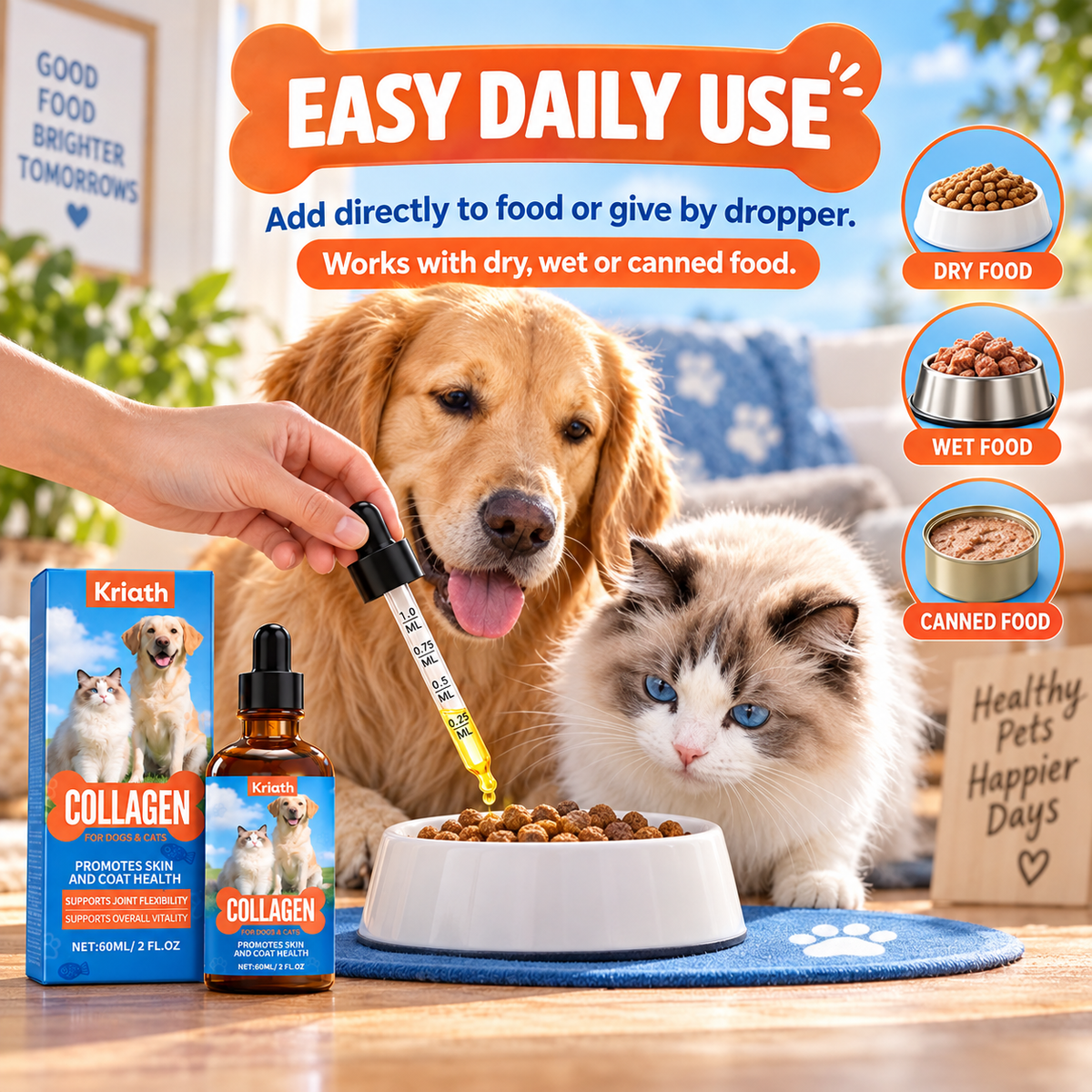 Kriath Collagen Liquid for Dogs & Cats