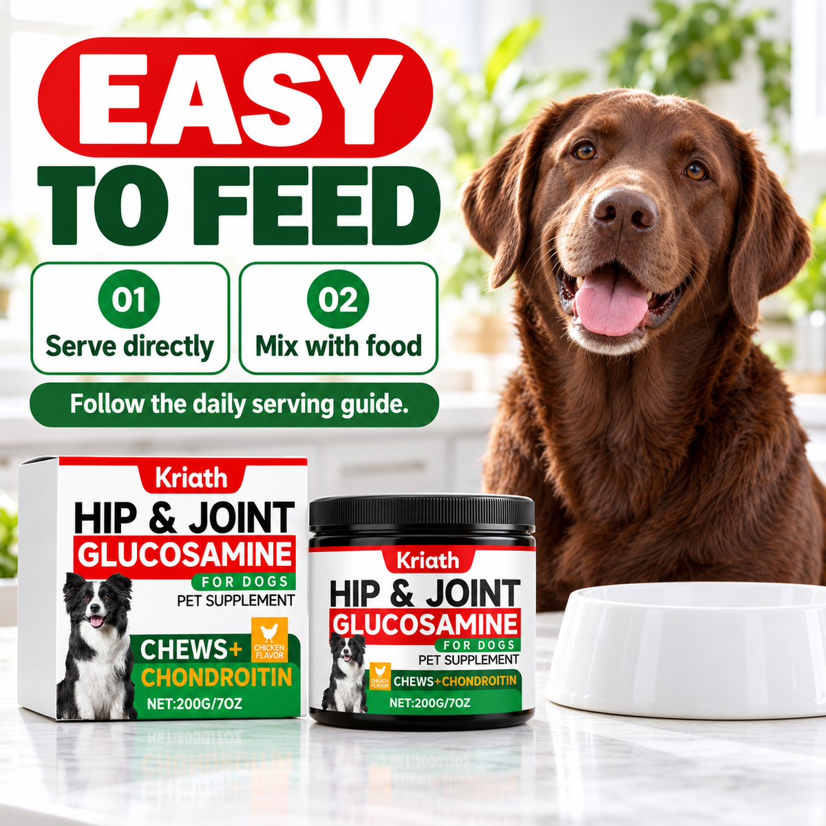 Hip & Joint Glucosamine Chews for Dogs