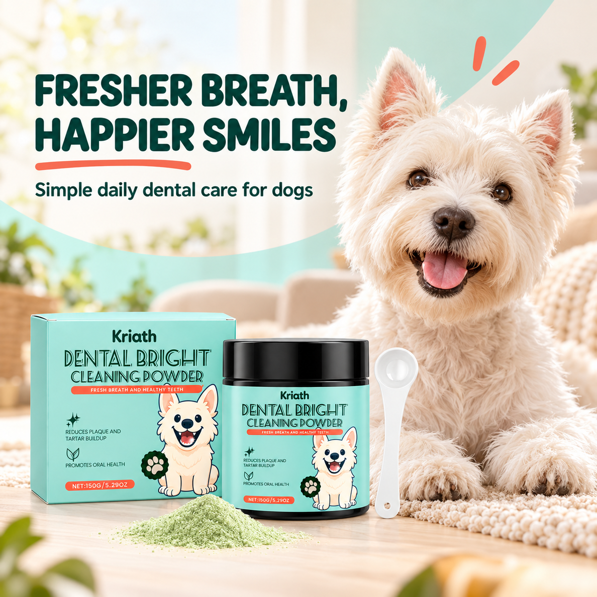 Dental Bright Cleaning Powder for Dogs