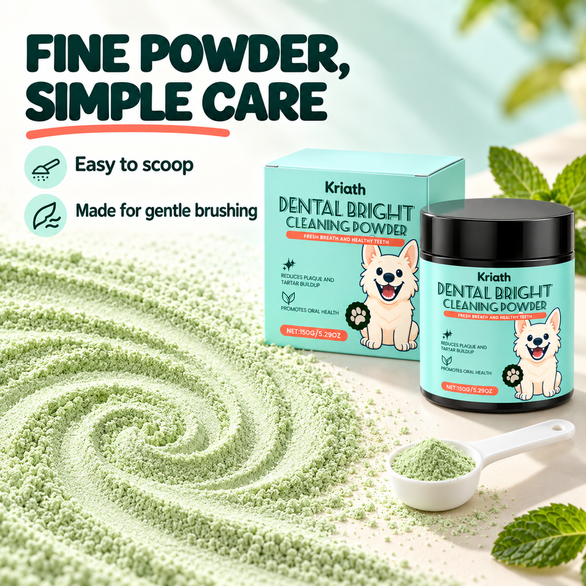 Dental Bright Cleaning Powder for Dogs